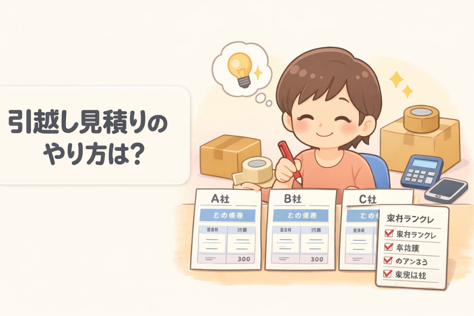 引越し見積りのやり方は?相見積もり3社で条件をそろえて安くする | ちょっと便利な暮らしノート